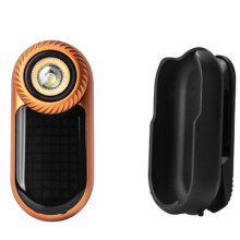 Multifunctional  EDC Flashlight Portable Handheld Lighting Torch with Back Clip for Outdoor Sports Camping Orange