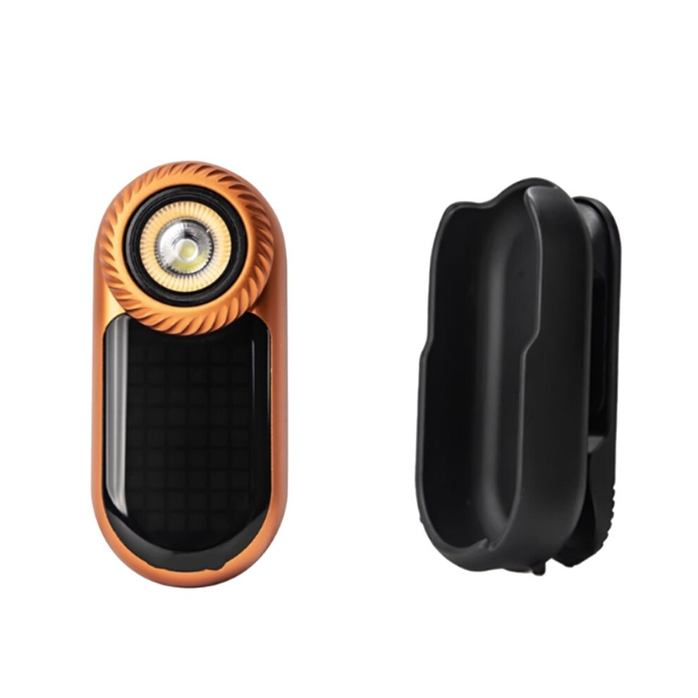 Multifunctional Edc Flashlight Portable Handheld Lighting Torch With Back Clip For Outdoor Sports Camping Orange 6031929440503