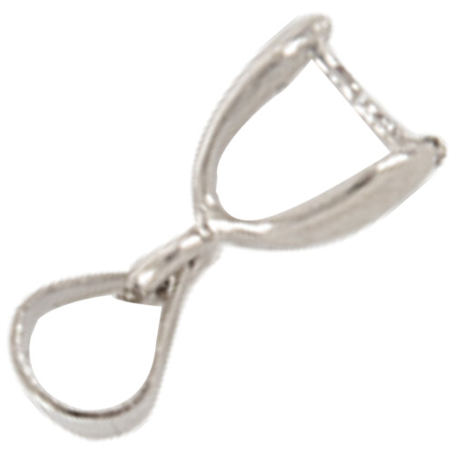 50 PC Entdeckungen Bail Connector Bale Pinch Clasp Anhänger (Silber) 1