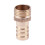 Golden Brass 1/2 inch Pipe Coupling 16mm Bolt Thread Water Pipe Hose End 2