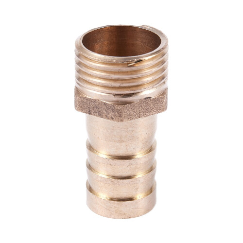 Golden Brass 1/2 inch Pipe Coupling 16mm Bolt Thread Water Pipe Hose End 1