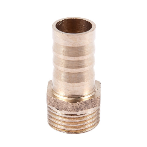 Golden Brass 1/2 inch Pipe Coupling 16mm Bolt Thread Water Pipe Hose End 2
