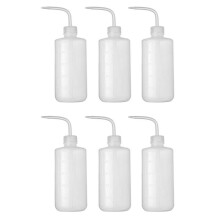 6Pcs Irrigation Bottle 500Ml 17Oz Indoor Plant Watering Can Water Squirt Bottle Plastic Rinse Bottle for Wash Tattoo