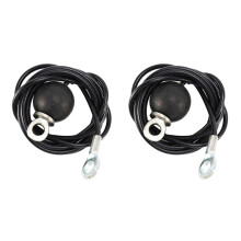 2X Lina Stalowa 1,8M Heavy Duty Steel Wirerope do Domowej Maszyny Kablowej Akcesoria do Kół Pasowych Fitness