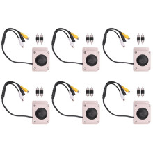 6X Microphone Speaker Device for Security Camera Waterproof for IP Camera Audio Recording Two Way Radio Interphone