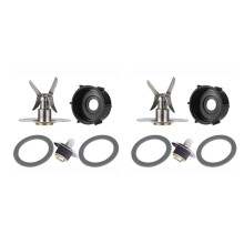 Replacement Part for  Blender 2Pcs Blade & 2Pcs Blender Jar Base & 4 Pcs Gasket Seals & 2Pcs Square Drive
