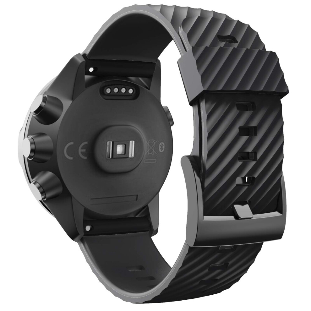 Silicone Strap Replacement Watch Band For Suunto 7 9 9 Baro D5 Spartan Sport Black 9455672035743