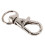 120 Pieces Key Ring Clip Hooks Twist Locks Lanyard Snap Hooks with Split Key Rings (Silver) 5