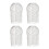 4 Pcs Gutter Downspout Guards 3.5 Inch Aluminum Leaf Filter Strainer Expandable Gutter Downspout Protector 1