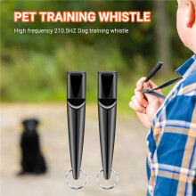 Hundetrainingspfeife, Hundepfeife 210.5 mit Lanyard, Schwarze Hundepfeife für RüCkruf, Bellen (2Er Pack)