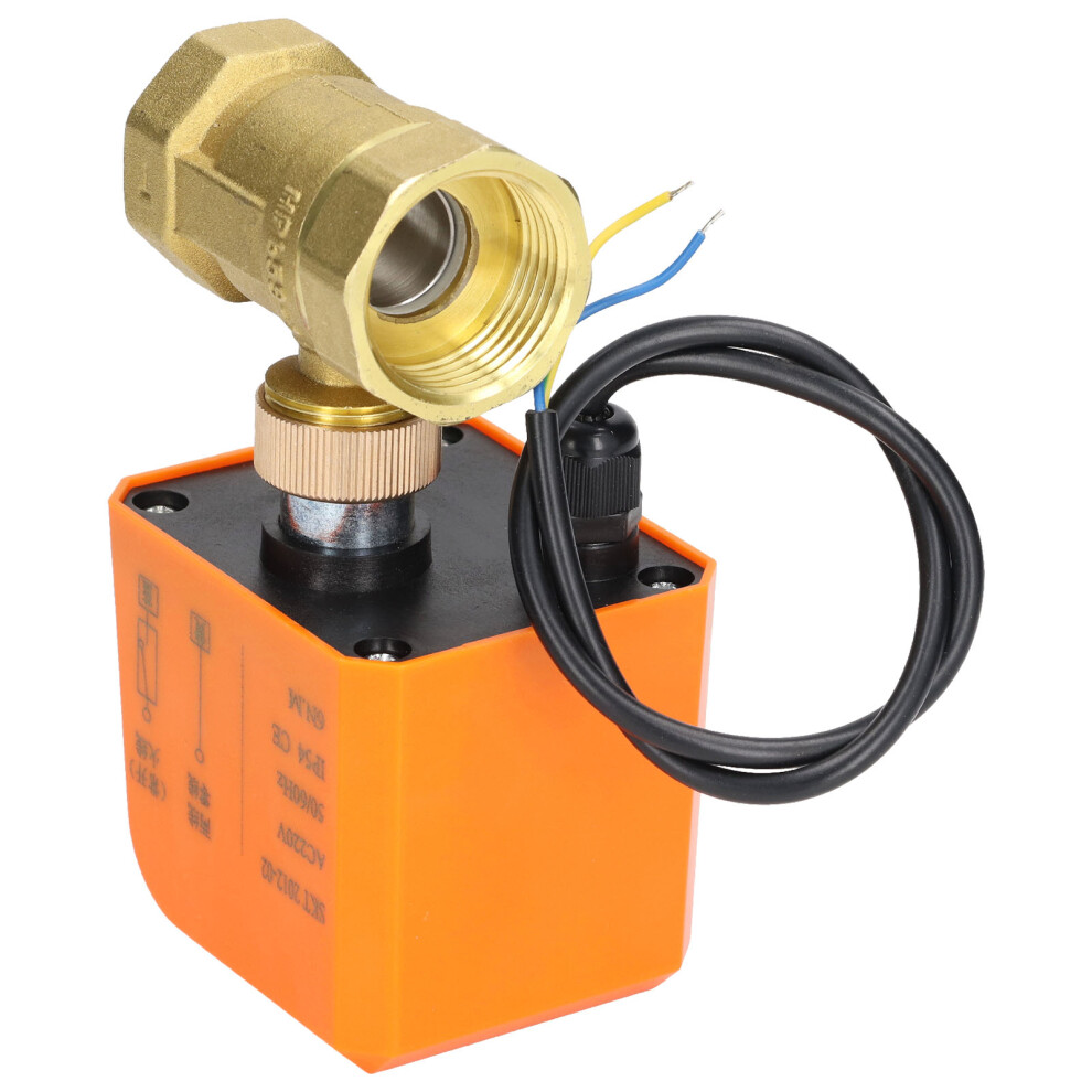 2-Way 2-Wire Motorized Ball Valve Dn25 Brass Abs Ac220v Ip54 3451390326671