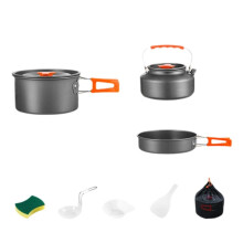 3-5 Personen Outdoor-Kochset: Topfset, Reiskocher und Wasserkocher für Camping