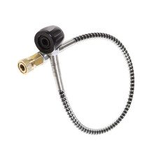 Adaptateur de Conversion pour Valve de Plongée, Station de Remplissage pour Adaptateur de Étrier Vers Connecteur de Gonflage Rapide de 8 mm