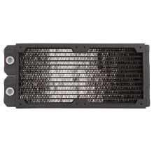 Red Copper Steel Water Cooling Radiator, 14 Pipes, 12cm Fan