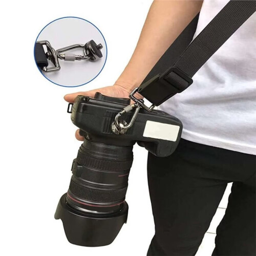Adjustable Camera Strap with Quick Release Safety Tether Pouch for    DSLR SLR Camera Shoulder Strap 2