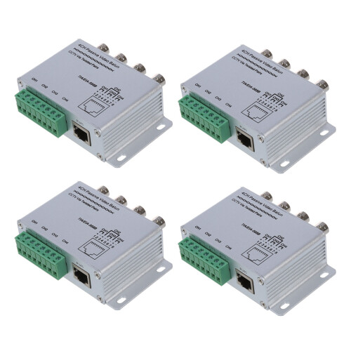 4X UTP 4 Canali Passive Video Balun Ricetrasmettitore