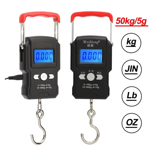 Digital Luggage Scale 50kg with Backlit LCD, Unit Conversion, Tare Function for Travel Bags 2