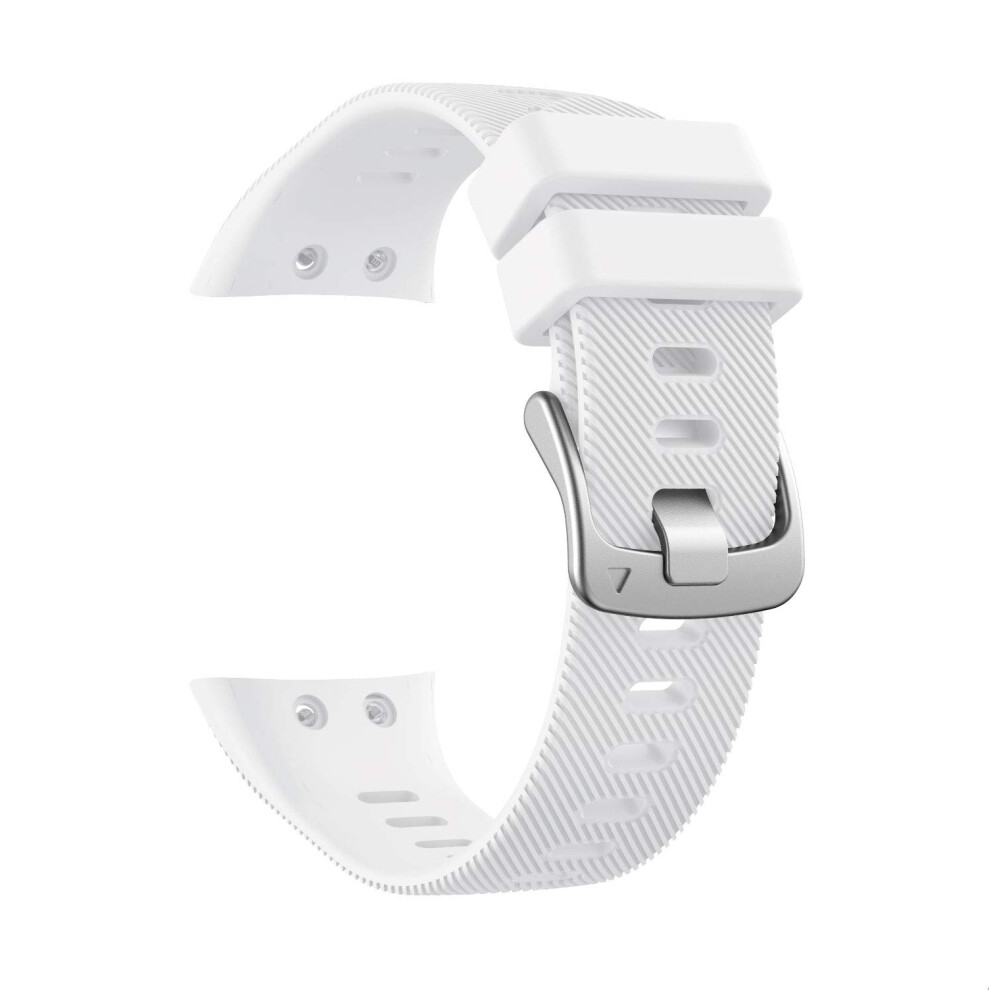 Silicone Sport Band Replacement Strap For Garmin Forerunner 45 Secure And Comfortable Fit White 9455672036504