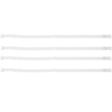 2 Pairs Adjustable Soft Plastic Transparent Shoulder Bra Band Straps