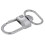10pcs Mousquetons Pivotants de Couleur d'Argent 18mm x 33mm 2
