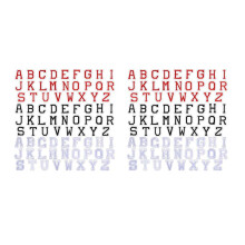 156 Pieces Iron Letter Patches, Alphabet Applique Patches A-Z Letter Repair Patches for Hats, Shirts, Shoes,Jeans