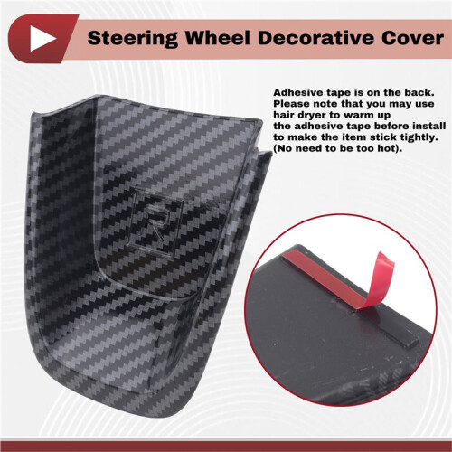 Steering Wheel Trim Panel Decorative Cover Steering Wheel Dashboard Sequins Modified Accessory for  XC40 2019 2