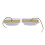 2pcs White Retro Front  Lamp Grill LED Light for  Truck Lorry Front Double Burner Style Indicator Light 7