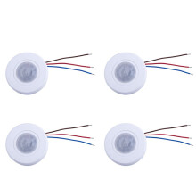 4X 110-220V Ceiling PIR Motion Sensor Light 200W Ultra Slim Infrared Induction Adjust Delay Light