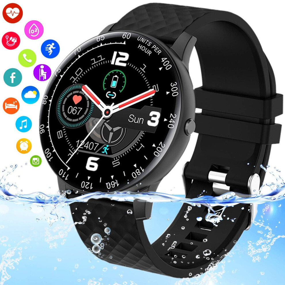 Smartwatch For Android And Ios With Heart Rate And Blood Pressure Monitor, Ip67 Waterproof Fitness Tracker Ref: 7893 9455672037389
