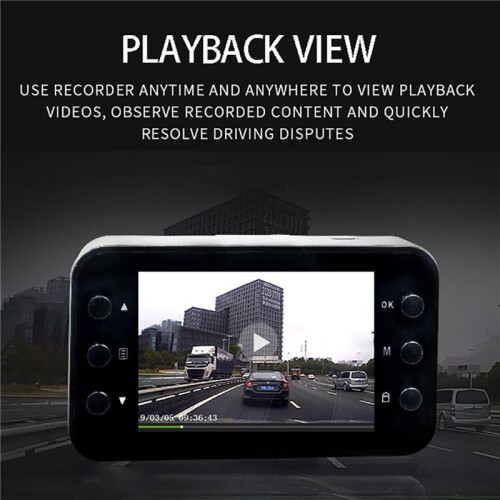 2set 2.2 Inch DVR Dash Camera Full 1080P Loop Recording Motion Detection Drive Recorder Wide Angle Night Vision Dashcam 1