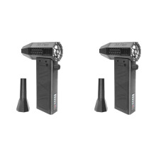 2X Gebläse, Turbo-Jet-Ventilator, 140.000 U/Min, Leistungsanzeige, Hand--Staubwedel, Hochgeschwindigkeits-Staubwedel, Reinigungswerkzeug, Violent