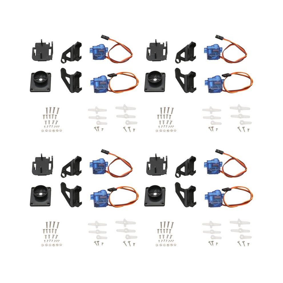 4Set Dual Axle Servo Gimbal Anti-Vibration Camera Platform Mount Ptz Pan/Tilt With 2Pcs 9G Servo For Fpv Drone Assembly 6032755271682