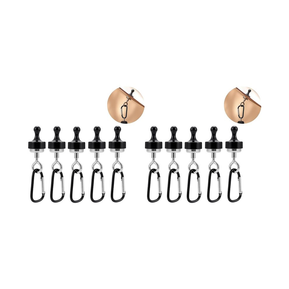 Photos - Climbing Gear 10X Camping Magnetic Hooks,Magnet Clip Hanger with Carabiner,Tent Canopy Magnetic Hooks