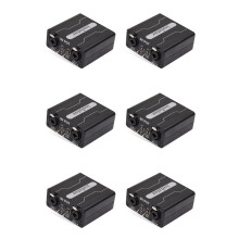 6X GX200 Audio Isolator Dual-Channel 6.5 XLR Mixer Isolator Current Sound Noise Mixer Microphone Common Ground Filter