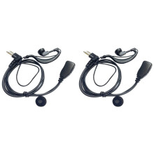 2X Earhook Walkie Talkies Headset with MIC M Plug Walkie Talkies Headset Universal for Hotel Construction Site