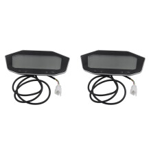 2X for Citycoco Speedometer Battery Power Display Speedometer Gear LED Display Meter 60V 72V