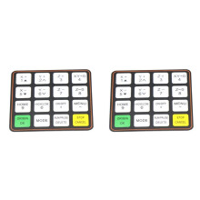 2X voor RichAuto A11 A12 A15 A18 DSP CNC Controller Onderdelen Sleutel Film Knop Shell