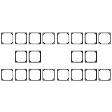20Pcs 120Mm Anti-Vibration Silicon Fan Gasket Noise Reducing Silencer Gasket Pad for PC Computer Case Fan
