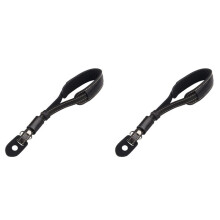 2X Adequado para SLR, Pulseira de Couro, Câmera Digital, Anti-Perda e Anti-Queda, Acessórios para Fotografia-Preto