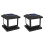 2X Timed LED Solar Pillar Light Waterproof Solar Lights Outdoor Remote Control Garden Sunlight 1