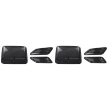 6X Capot D'Admission de Flux D'Air de Voiture, Capot de Ventilation, Couvercle Décoratif, Capot de Sortie D'Air Latéral Central, Accessoires