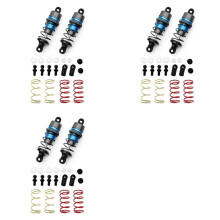 1/10 3 Par de Amortiguadores Hidráulicos de Metal Coche de Control Remoto RC Coche de Carreras Plano (63 mm) Azul Cielo