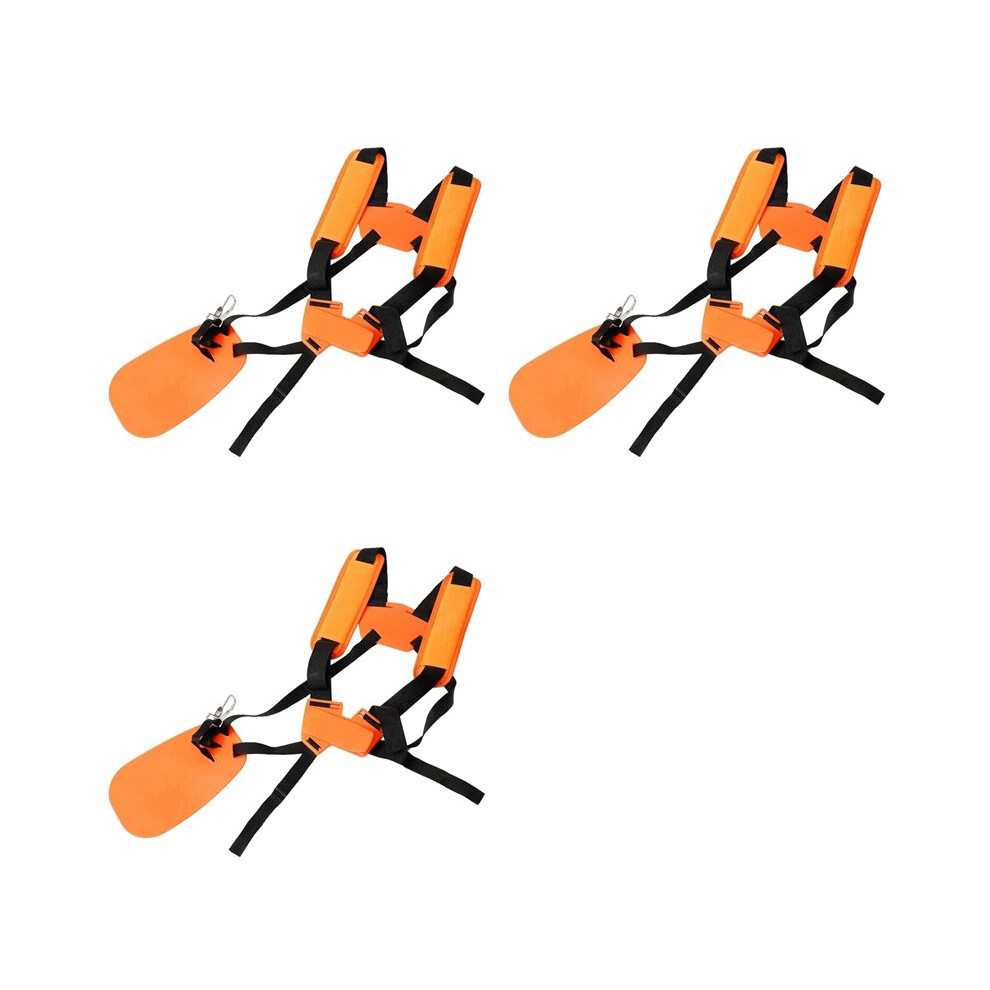 3X Universal Rimmer Shoulder Strap Grass Trimmer Harness Strap, Strap Double Shoulder Garden, Lawn Mower Nylon Belt 6032370672116