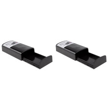 2X Magnetic Black Key Safe Box Car Key Holder Hidden Storage Outdoor Stash for Car Truck Home Office Travel
