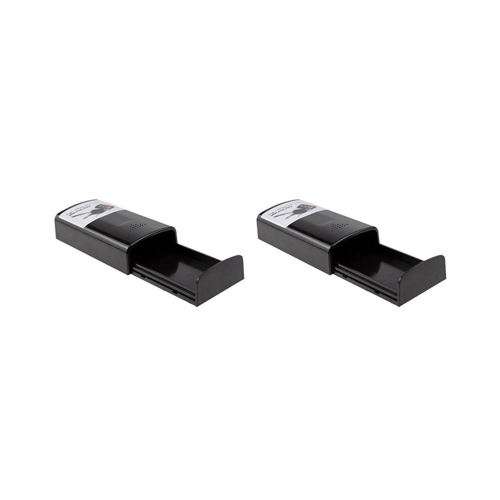 2X Magnetic Key Safe Box Car Key Holder Hidden Storage Outdoor Stash For Car Truck Home Office Travel Black 6034112356162
