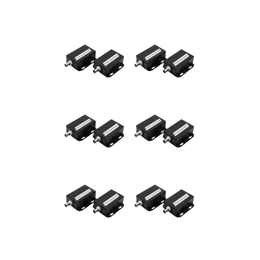 6X Ip Network To Coaxial Extender Transfer From Net Cable Transmission To Coax 500M Ethernet Converter For Cctv 6031055829791