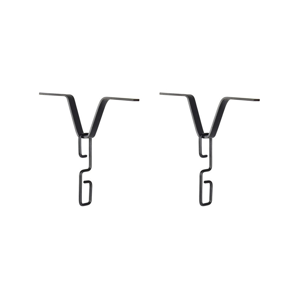 2X Rain Chain Gutter Adapter, Black V-Shaped Rain Chain Adapter With S-Shaped Hook, Rain Chain Hook 6032353525866