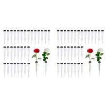 Flower Tubes Pack of 100 Plastic Flower Tubes, Transparent Water Tube for Flowers, Reusable Flowers, Water Tubes