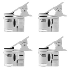 4Stück Universelle 60-Fach-Zoomkamera mit LED-Licht, ABS-Handy--Taschenmikroskop, Tragbar für Mobile Smartphones