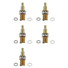 5Pcs Guitar Push/Push Potentiometer Short Shaft Push Push Potentiometer Electric Guitar Pot A500K for Guitar Bass Parts